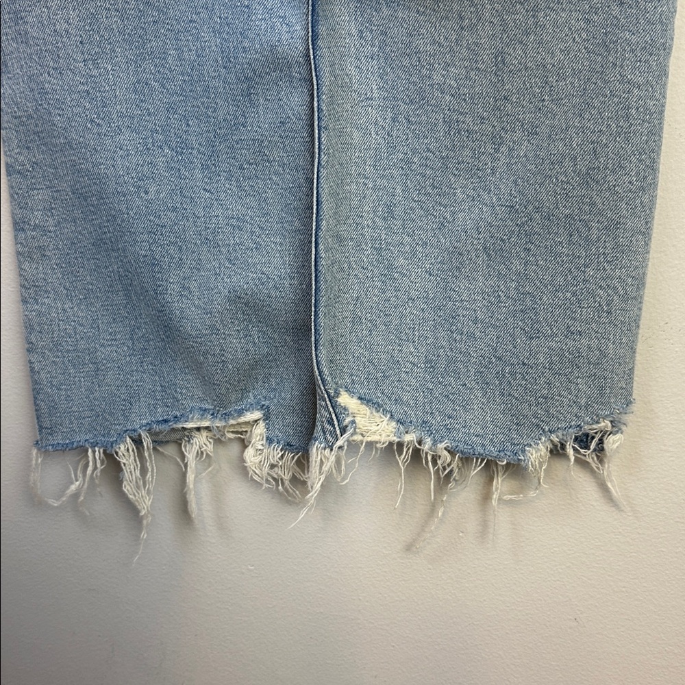 NWT Agolde Riley High Rise Straight Crop Jeans in Bitter Size 29 Cotton Stretch - Picture 13 of 16